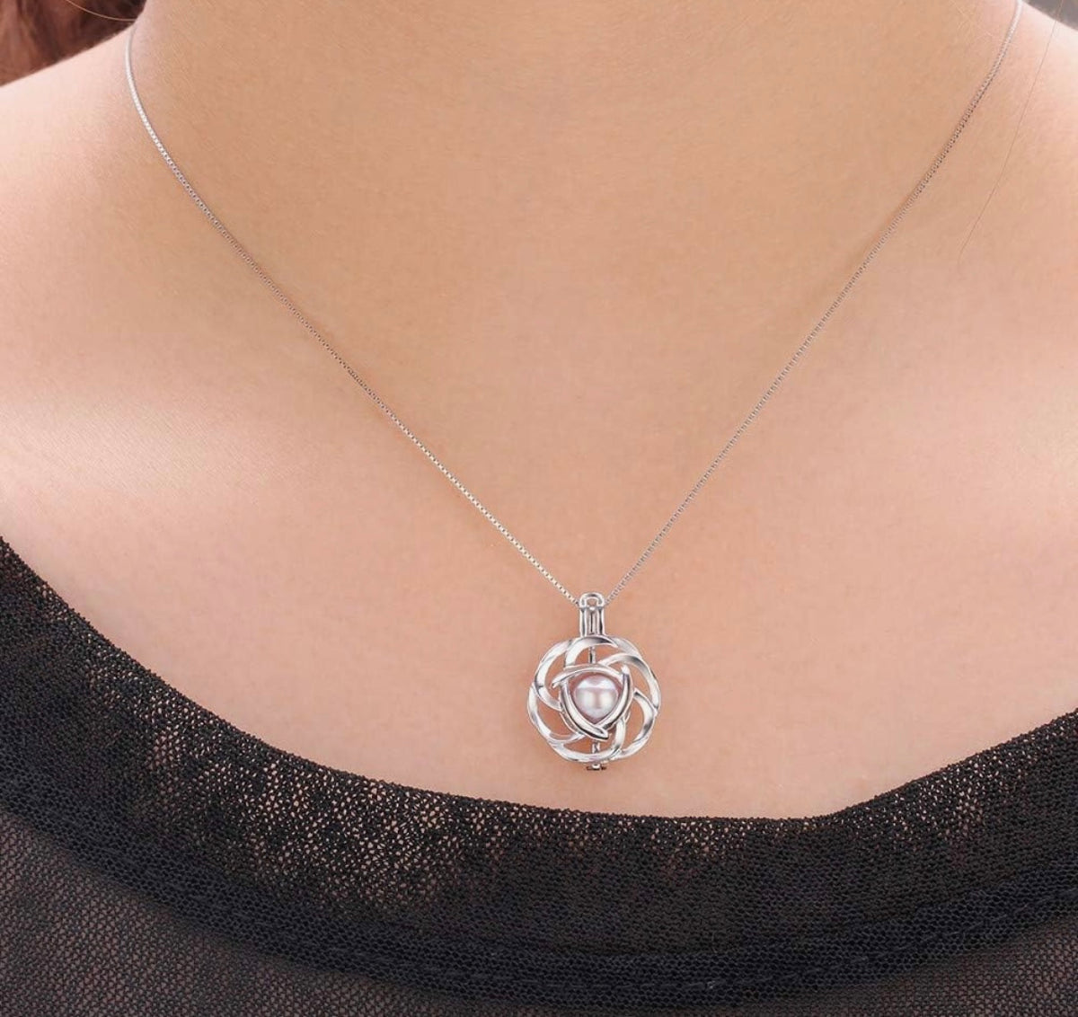 Sterling Silver Pearl Cage!
