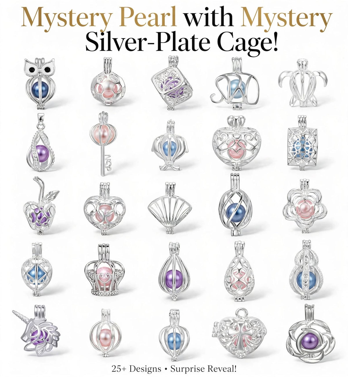 Mystery Silver-Plated Pearl Cage!