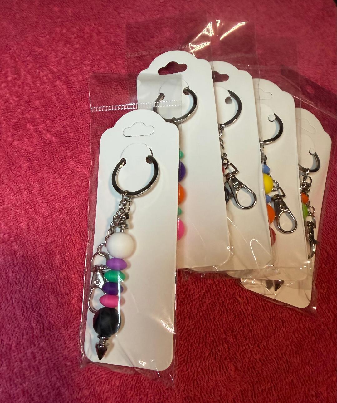 Mystery Handmade Beaded Purse Charm/Key Ring!